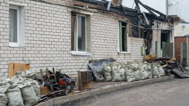 Professional Fire Damage Assessment technician working in Columbus, NJ